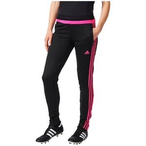 Adidas Tiro 19 Womens Training Pants Black / Glow Pink Medium.